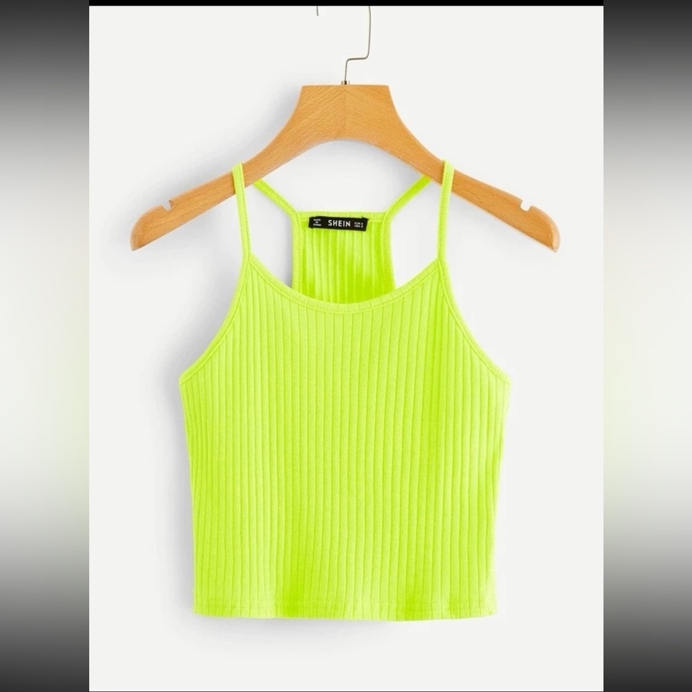 3/$50 | SHEIN Ribbed Racerback Cropped Cami Top - Picture 4 of 12